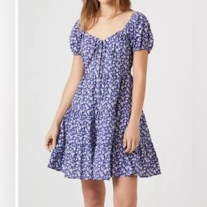 Forever 21 Blue Floral Mini Dress